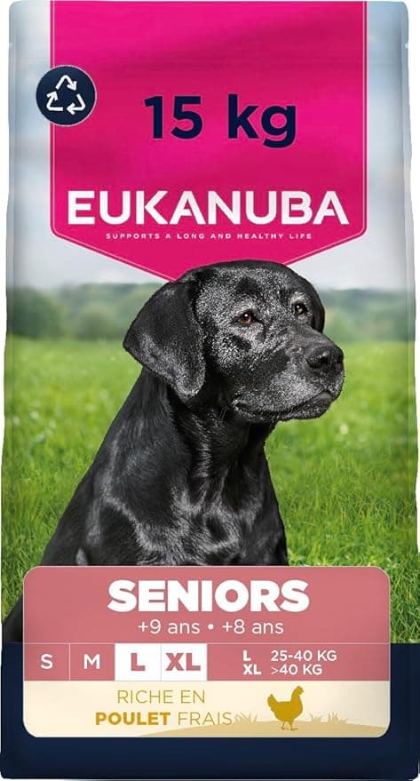 Croquettes chiens seniors grandes races